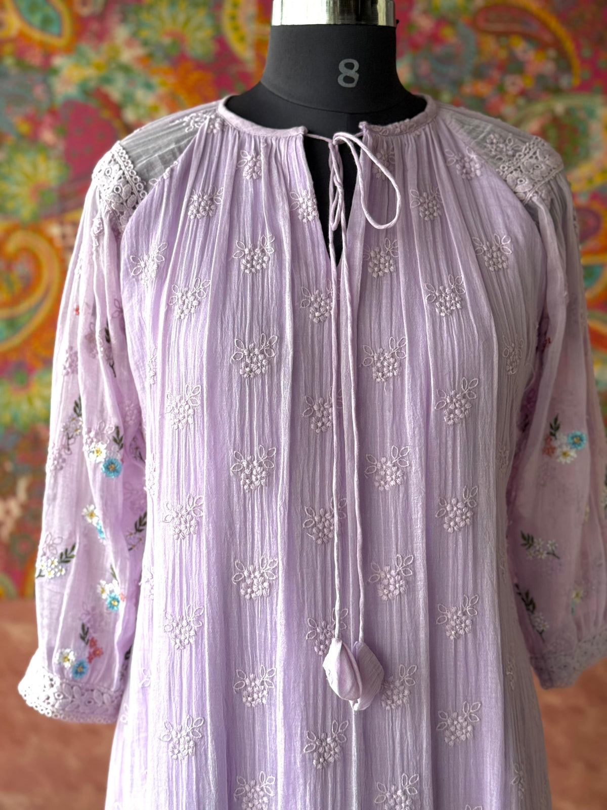 Lilac Daisy Tunic Dress, view 2